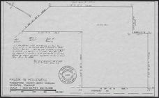 Photocopy of 1988 Survey of the lands of Frank W. Hollowell of Nixonton Township, Pasquotank County, North Carolina